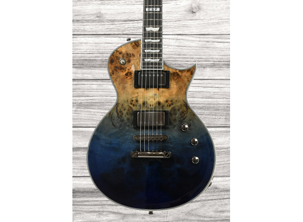 ESP E-II Eclipse Burl Maple Blue Natural Fade ESP E-II Eclipse Burl Maple Blue Natural Fade